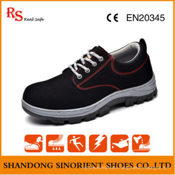 Cheap Suede Leather Upper Rubber Sole Safety Shoes Poland RS377b